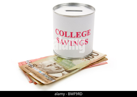 College l'épargne, concept de l'épargne pour college Banque D'Images