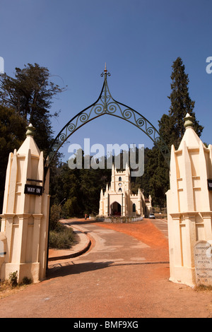 L'Inde, le Tamil Nadu, Udhagamandalam (Ooty), St Stephens CSI Eglise de l'Inde du Sud Banque D'Images