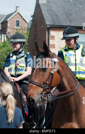 Coulisses de Appleby Horse Fair Juin 2010 Banque D'Images