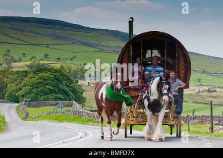 Sites touristiques le long de la B6259 à Mallerstang Valley près de Kirkby Stephen Banque D'Images