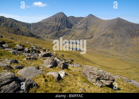 Carrauntoohil de Cruach Mor, Macgillycuddy Reeks, Irlande Banque D'Images