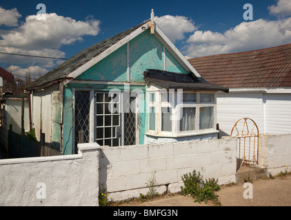 Bungalows à Jaywick Sands dans l'Essex, UK Banque D'Images