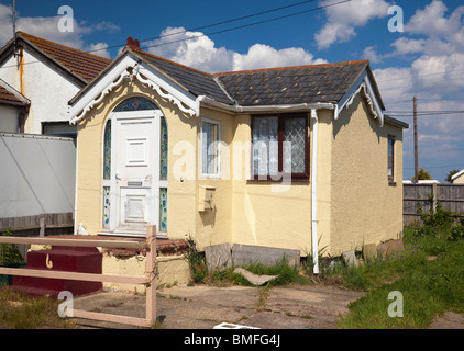 Une maison à Jaywick Sands, Essex, UK Banque D'Images