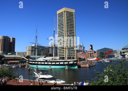 Des scènes d'Inner Harbor de Baltimore, Maryland Banque D'Images