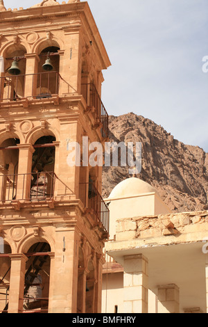 Clocher de Saint Catherine's Monastery, Mt Sinai , Égypte Banque D'Images