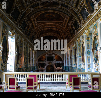 L'intérieur, le château de FONTAINEBLEAU (16C), FRANCE Banque D'Images