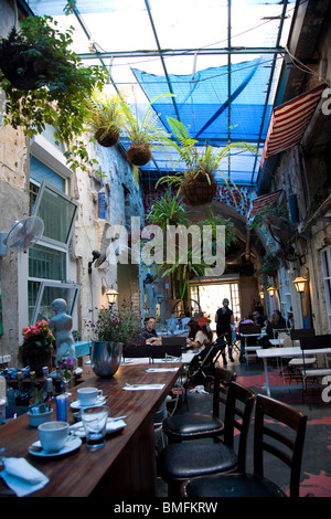 Noa Bistro Bar restaurant à Yeffet 30, la vieille ville de Jaffa - Tel Aviv ISRAËL Banque D'Images