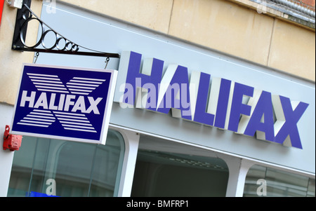 Halifax bank signe, la Grande-Bretagne UK Banque D'Images