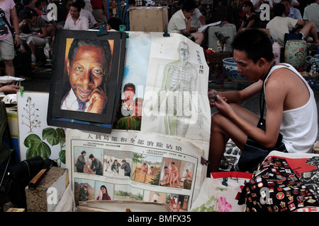 Marché d'antiquités de Panjiayuan, Beijing, Chine Banque D'Images