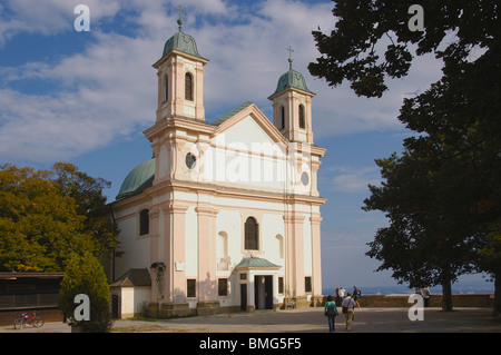 Eglise de Saint Leopold sur le Leopoldsberg Banque D'Images