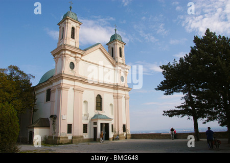 Eglise de Saint Leopold sur le Leopoldsberg Banque D'Images