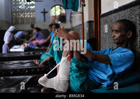 L'Inde Kolkata Calcutta, Nirmal Hriday - cœurs purs- house hospice pour les pauvres et les mourants au temple de Kali , fondé par Mère Teresa Banque D'Images