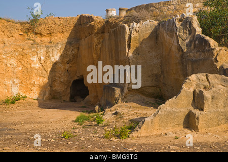 Chypre, Paphos Pafos, tombeaux des rois, site du patrimoine mondial. Banque D'Images