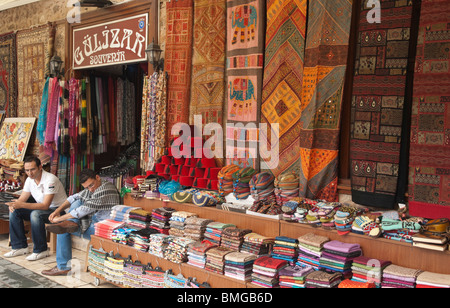 Turquie Antalya - tapis et de souvenirs à vendre dans la vieille ville Banque D'Images