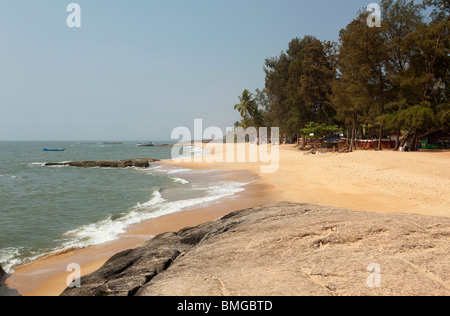 L'Inde, le Kerala, Calicut, Kozhikode, Kappad beach Banque D'Images