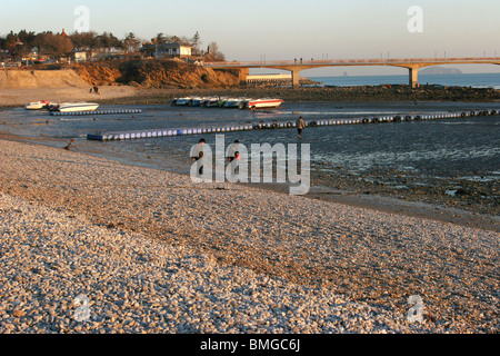 Plage de la baie de Xinghai, Parc Xinghai, Dalian, province de Liaoning, Chine Banque D'Images