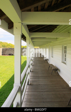 Les casernes, parc d'état de Fort Frederick, Maryland Banque D'Images