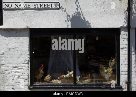 Un streetsign avec aucun nom n'a pas nom rue, sandwich,village dans le Kent en Angleterre Banque D'Images