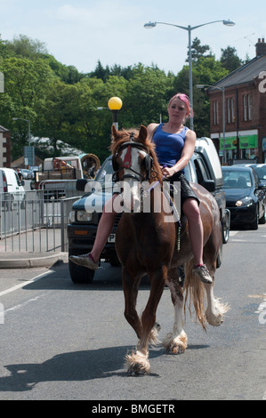 Coulisses de Appleby Horse Fair Juin 2010 Banque D'Images