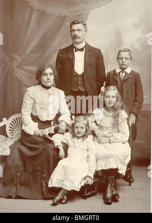 Photo de famille du cabinet Guernesey vers 1895 Banque D'Images