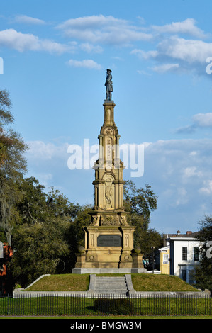 Confederate Memorial à Forsyth Park à Savannah, Géorgie Banque D'Images