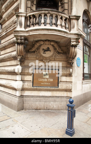 Détail de la Lloyds Bank à Manchester, UK Banque D'Images