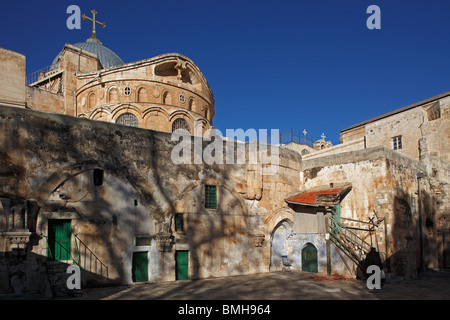 Israël, Jérusalem, église du Saint Sépulcre,monastère copte Éthiopien Banque D'Images