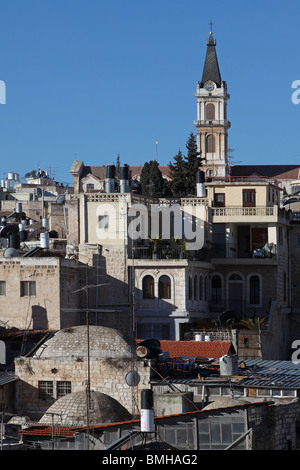 Israël, Jérusalem, la vieille ville, de l'Hospice autrichien,St. Église Du Sauveur Banque D'Images