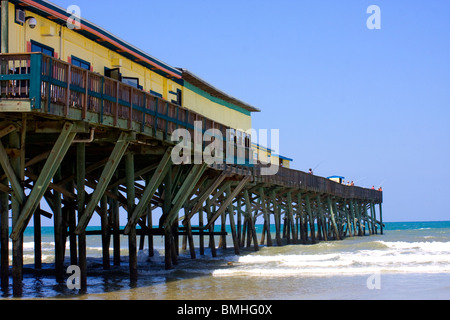 Voici une photo du côté droit de la jetée à Daytona Beach en Floride. Banque D'Images