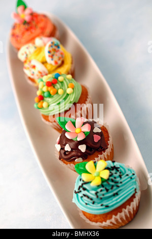 Assorted cupcakes Recette disponible Banque D'Images