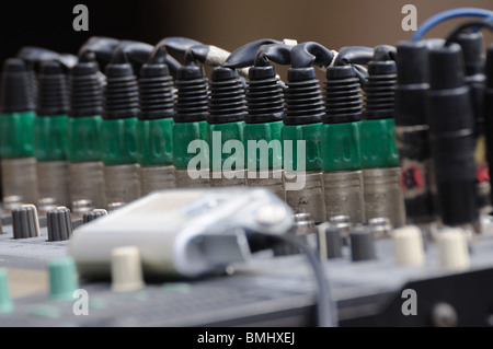 Le mixage sonore 24. Profondeur de champ Banque D'Images