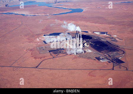 Usine à vapeur alimentées au charbon Banque D'Images