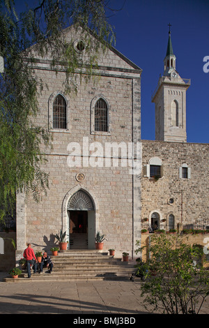 Jérusalem, Israël,Ein Karem, Église de St Jean Baptiste Banque D'Images