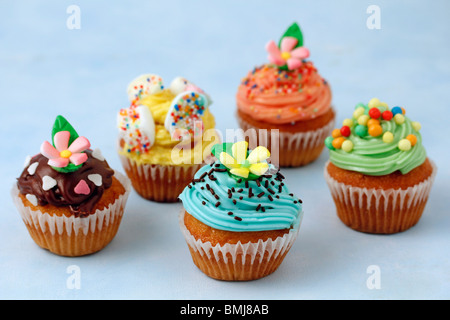 Assorted cupcakes Recette disponible Banque D'Images