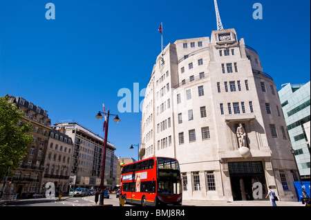 BBC Broadcasting House sur le Langham Place, Londres, Royaume-Uni Banque D'Images