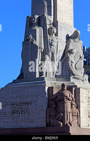 Monument de la liberté (1935), Riga, Lettonie Banque D'Images