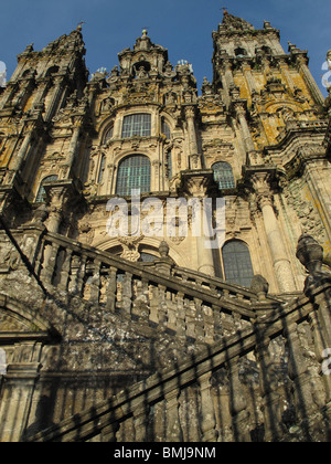 Catedral de Santiago de Compostela. La Galice. España. CAMINO DE SANTIAGO. Cathédrale. Santiago de Compostela. La Galice. L'Espagne. Cours Banque D'Images