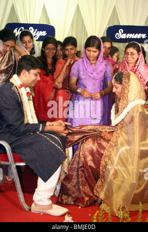 Mariage musulman en Inde Banque D'Images