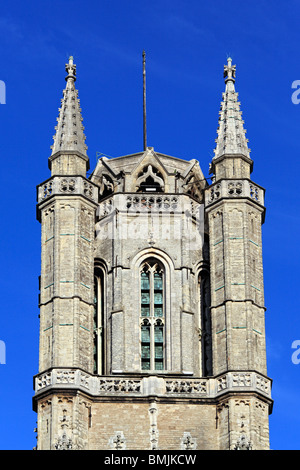 La Cathédrale Saint-Bavon (Sint-Baafs Cathédrale), Gand, Belgique Banque D'Images