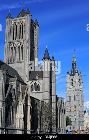 Saint Nicholas' Church, Gand, Belgique Banque D'Images