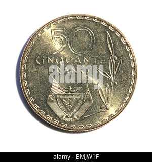 Pièce de monnaie rwandaise Banque D'Images
