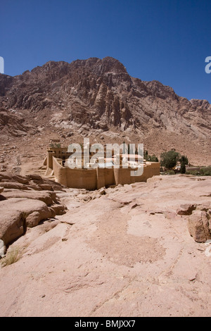 Monastère de Sainte Catherine au Mont Sinaï, Egypte Banque D'Images