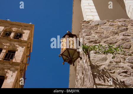 Lampe dans le Monastère de Sainte Catherine au Mont Sinaï, Egypte Banque D'Images