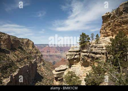 Le Grand Canyon, de Bright Angel, South Rim, Arizona USA Banque D'Images