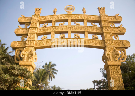 Entrée de chaitya bouddhiste Bhumi du Dr Bheem Rao Ambedkar Dadar ; ; ; Bombay Mumbai Maharashtra Inde ; Banque D'Images