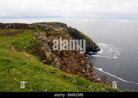 Littoral irlandais près de Slieve League Cliffs. Banque D'Images