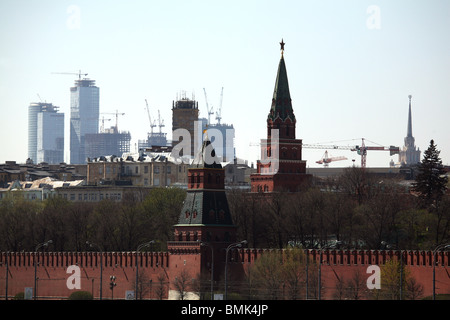 La Russie, Moscou, Kremlin. Mur du Kremlin. Banque D'Images