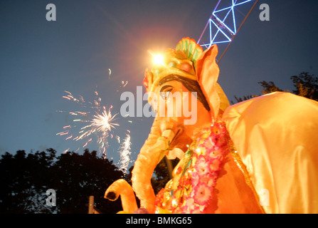 Brent Diwali, la célébration du Nouvel An dans le calendrier traditionnel indien, est l'une des plus importantes célébrations annuelles Banque D'Images