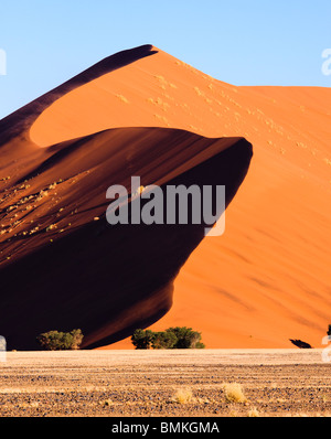 Dune massive à côté dune 45 à Sossusvlei en Namibie Banque D'Images