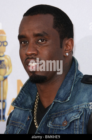 SEAN DIDDY COMBS 2010 Tapis rouge MTV Movie Awards UNIVERSAL CITY LOS ANGELES CA 06 Juin 2010 Banque D'Images